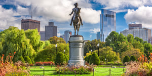 George Washington Monument at Public Garden in Boston, Massachusetts