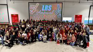 group of employees at LRS Healthcare annual awards ceremony