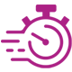 fast response icon of a stopwatch