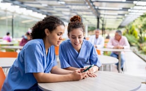 nurses on phone