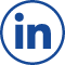 blue Linkedin logo