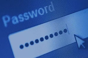 Password login screen