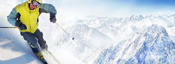 skier on a mountain